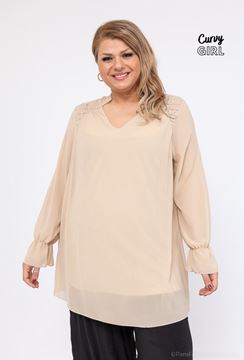 Picture of CURVY GIRL LACE AND CHIFFON TOP